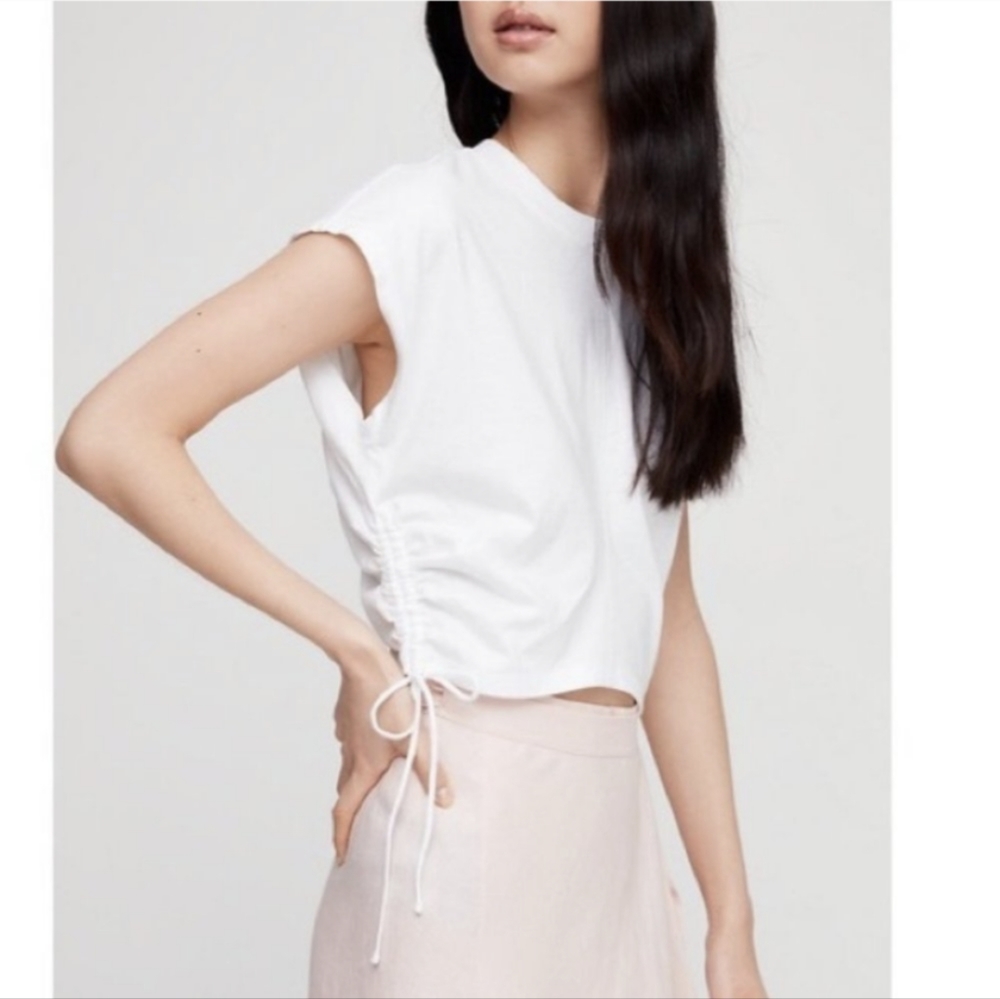 Aritzia Wilfred 100% Cotton White Tee